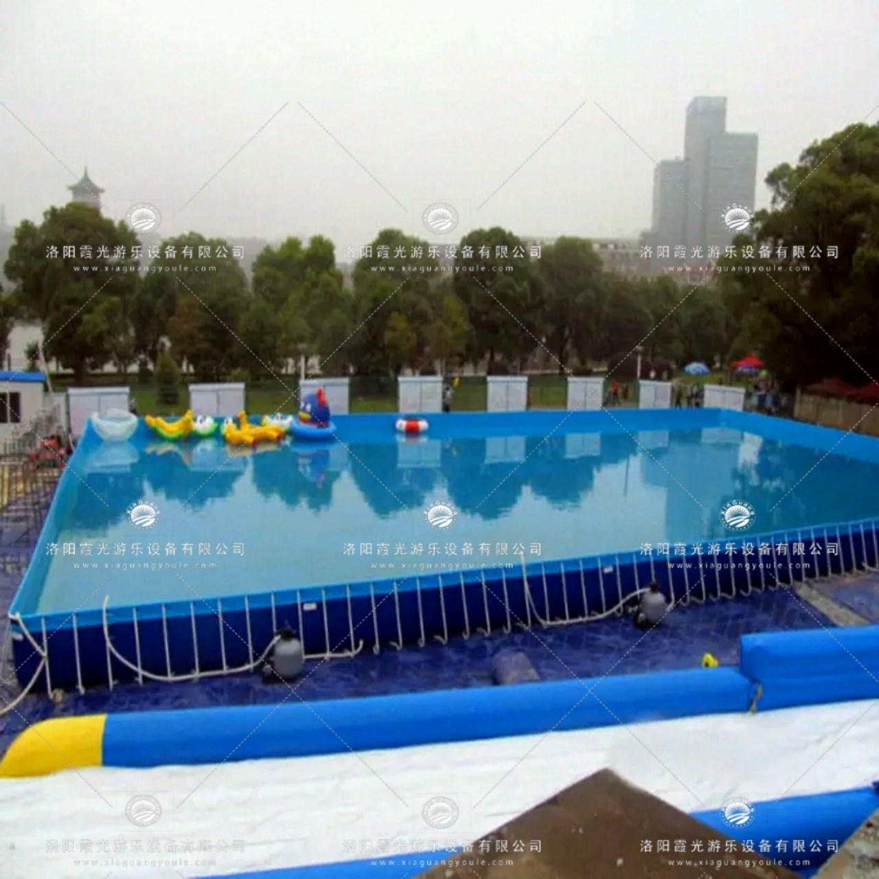 霞山大型支架游泳池